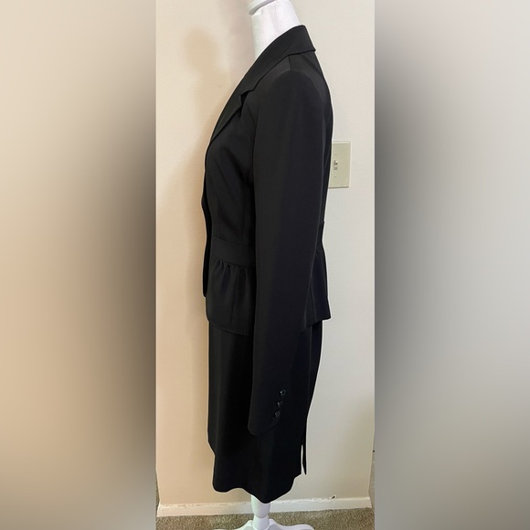 Nine West Women’s Suit 2 Pieces Set Black Jacket Blazer & Skirt Size 2 - Picture 9 of 17